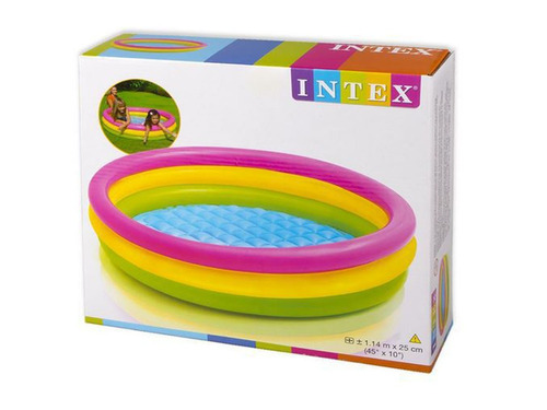 Alberca Inflable De Arcoiris Mediana Niños Intex Envio Full