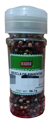 3 Pz Badia Mezcla De Pimientas (negra-blanca-verde) 56g C/u
