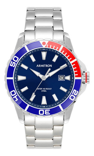 Reloj Armitron Caballero Extensible Color Plata 205526nvsv