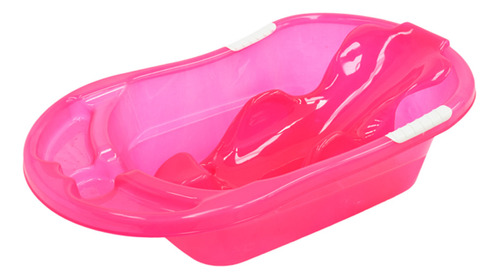 Bañera + Accesorio Rosa Traslúcido Bebes Baño Prodehogar