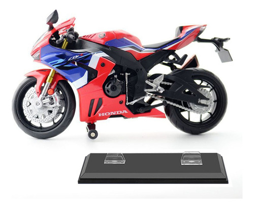 Honda Fireblade Cbr1000rr-r Miniature Metal Moto Con Bas [u]