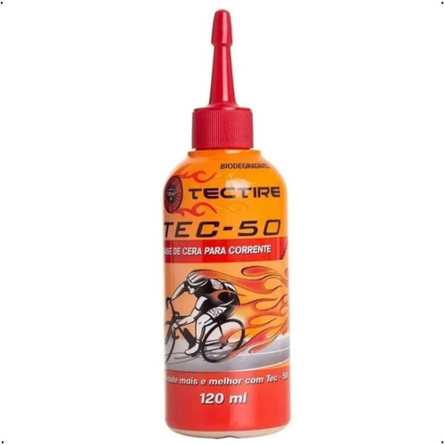 Óleo Lubrificante Tectire Tec50 Bio Cera Bike 120ml Corrente