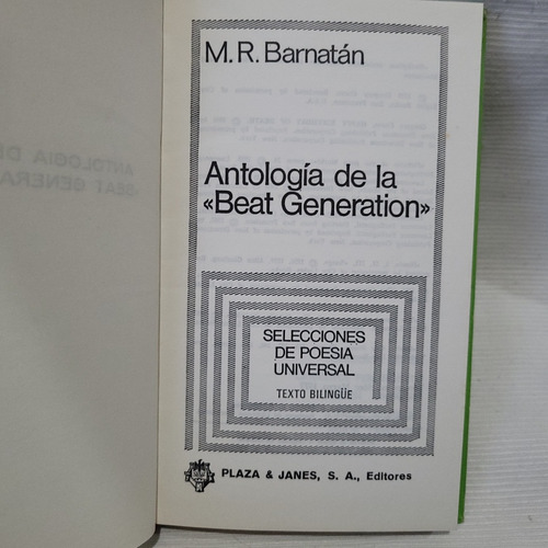 Imagen 4 de 9 de Antologia De La Beat Generation M Barnatan Inglés Castellano