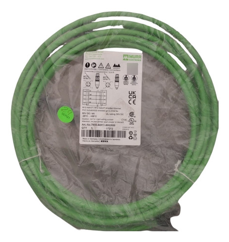 Ethernet Cable 7000-44511-8000500 Murrelektronik