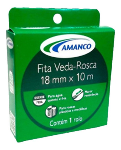 Fita Veda-rosca 18mm X 10m - Amanco