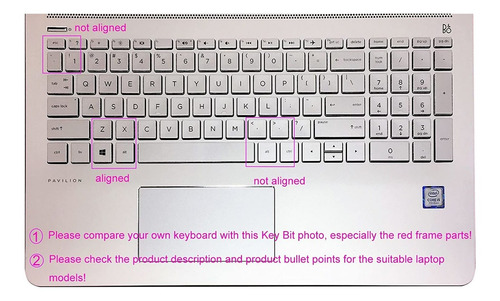 Funda De Silicona Para Teclado Hp Pavilion X360 | Rosa