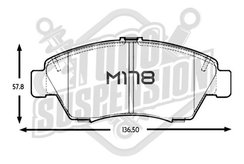 Pastilla De Freno Delantera Honda Civic Ferio 1.5 2000-2005