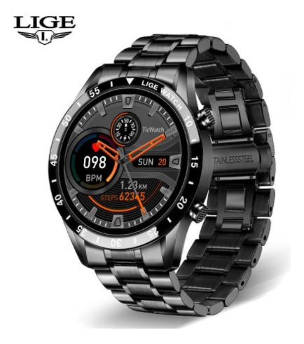 Smartwatch Lige 0189 Reloj Inteligente Correa Metálica Ip67
