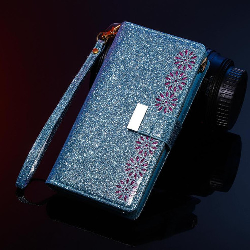 Funda Tipo Cartera Con Purpurina For Xiaomi Poco M5s, Bolsi