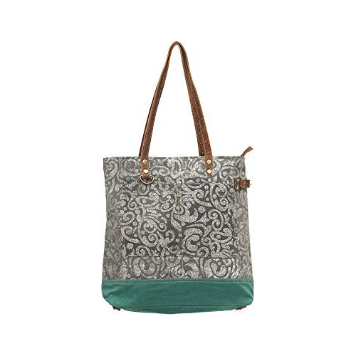 Bolsa De Lona Reciclada Abstracta Myra Bags S-0739