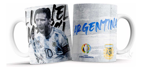 Taza Personalizada Messi Copa América Ideal Regalo V Modelos