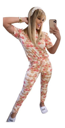 Imagem 1 de 5 de Conjunto Pijama Confort  Calça + Blusa Manguinha  Princesa 