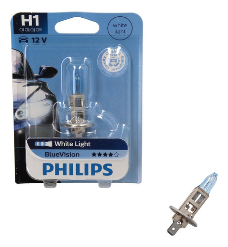 Lampara Philips H1 (12258) 12v 55w P145s Blue Vision Philips
