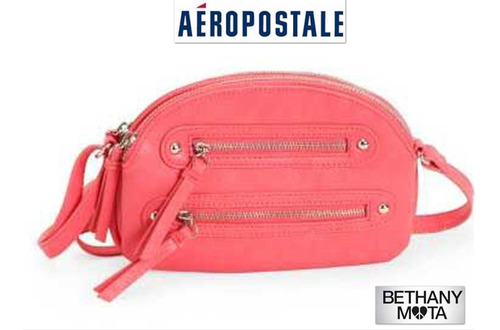 Bolsa Aeropostale Rosa Cross Body Asa Larga Organizadora Ve