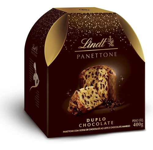 Panettone Duplo Chocolate Lindt 400g