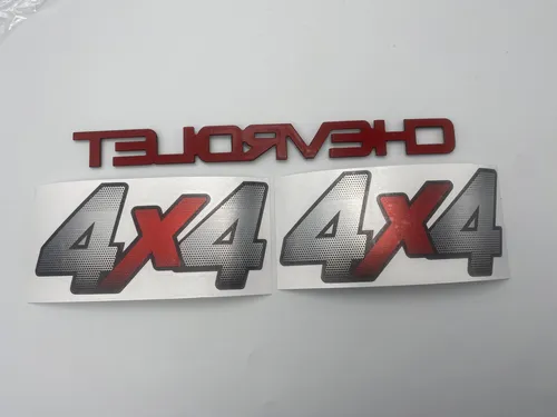 Chevrolet Dmax Calcomanías 4x4 Y Emblema