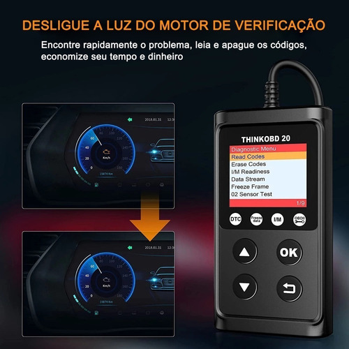 . Escáner Automotriz Lazhu Thinkcar Thinkobd20 Obd2 Reade