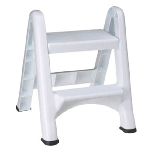 Rubbermaid 4209 Ez Etapa De Plegado Stool, 2-step, White.