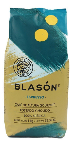 Imagen 1 de 1 de Café Blasón Gourmet Arábica Espresso Molido 