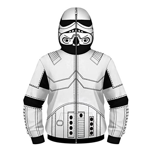 Aytanzus Niños Darth Vader White Troopers Inspirado Pullover