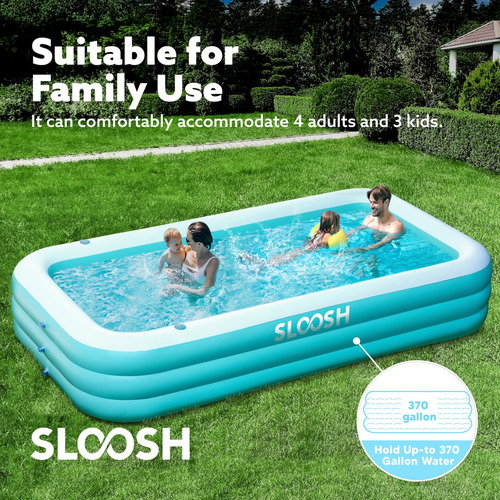 Piscina Inflable Familiar Con Asientos, 305 X 183 X 56 Cm
