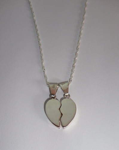 Collar Corazón Para Compartir Plata 925