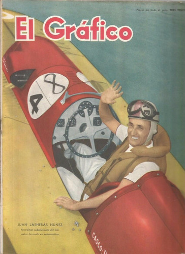 Revista / El Grafico / Nº 1958 / 1957 / Tapa Juan L. Nuñez