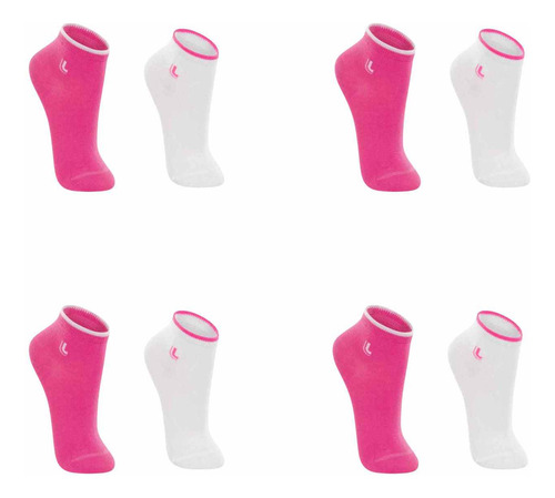 Kit 8 Meias Lupo Infantil Cano Curto Algodão Ajuste Perfeito
