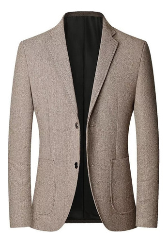 Saco Blazer Hombre Moda Formal Confort Slim Fit Dos Botón 1