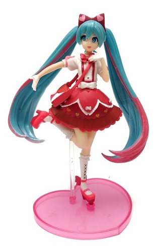 Hatsune Miku Ribbon Heart Vocaloid Figura En Bolsa