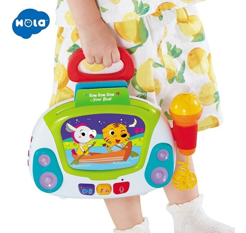 Imagen 6 de 10 de Microfono Karaoke Musical Infantil Hola 3138 Sonido Juego Ed