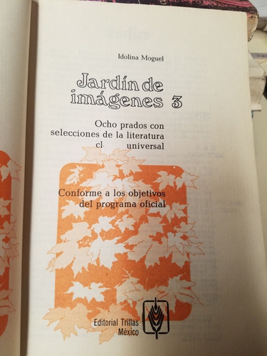 Jardín De Imágenes 3- Idolina Moguel (Usado)