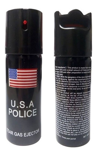 Gas Pimienta 60 Ml Spray Aerosol Paralizante Police Usa
