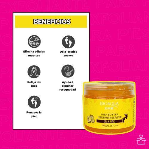 Gel Exfoliante Para Pies Bioaqua Masaje Suavizante