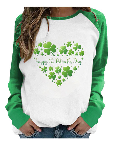 Blusa R Para Mujer Con Estampado Del Día De San Patricio De