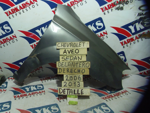 Tapabarro Delantero Derecho Chevrolet Aveo 06-13 (detalle)