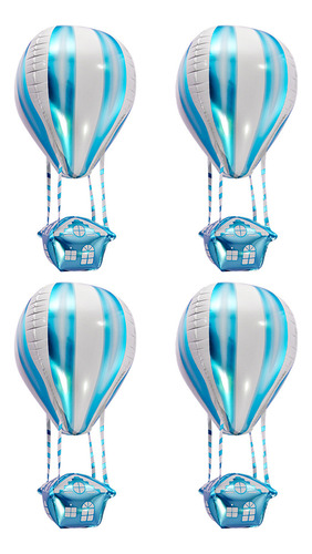 Paquete De Globos Aerostáticos De Helio Hot Foil, 4 Unidades