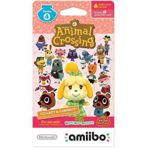 Amiibo Animal Crossing Series 4 Cards 6-pack Nintendo 3ds