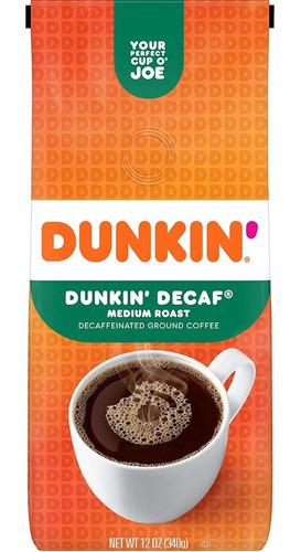 Dunkin Donuts Café Molido Descafeinado Medium Roast Importad