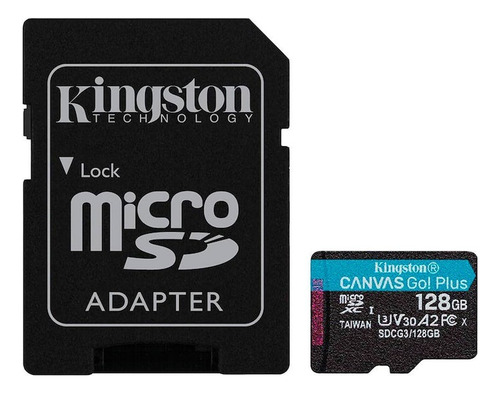 Microsd Kingston 128gb Canvas Go! Plus Uhs-i A2 V30 U3 C10