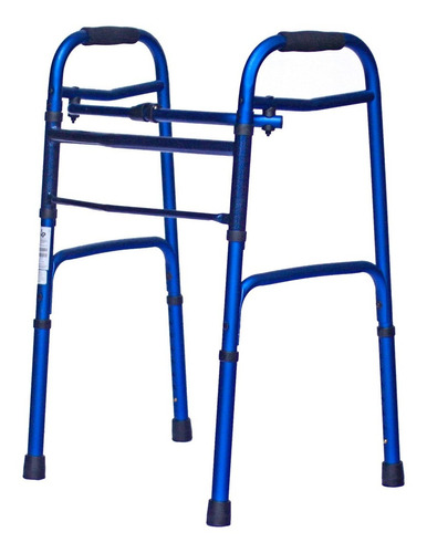 Caminador Ortopédico  Paso A Paso Liviano Plegable Azul