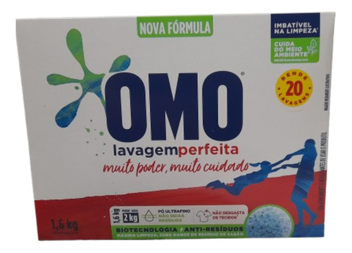 Kit Sabão Pó Omo 1,6kg + 5barras Sabão Ype Multiativo 900g