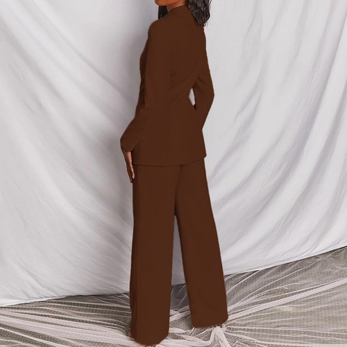 I Conjunto De Chaqueta Y Pantalón Casual De Mujer A La Moda