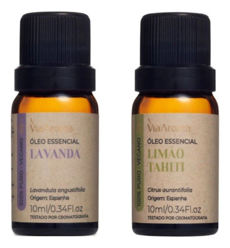 Oleo Essencial Lavanda 100% Puro Natural Via Aroma 10ml 