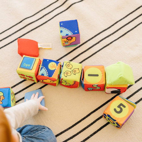 Juego De Bloques Blandos Melissa & Doug Combinar Y Constr...