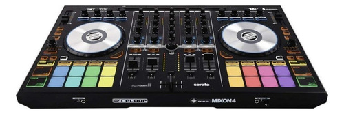 Controlador DJ Reloop Mixon 4 negro de 4 canales 127V