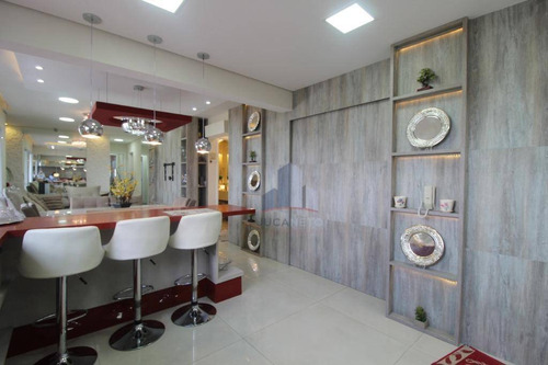 Imagem 20 de 30 de Century Plaza Residence: Apartamento Mobiliado Com 3 Suítes, Varanda Gourmet, À Venda, 107 M² Por R$ 800.000 - Vila Homero Thon - Santo André/sp - Ap1183