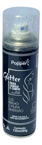 Glitter Prata Ou Dourado Em Spray P/ Maquiagem Corpo Cabelo