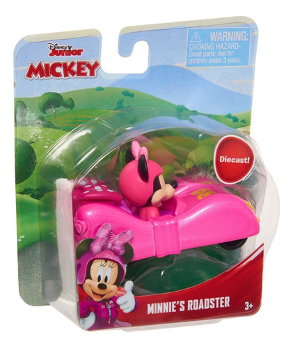 Carrito Juguete Disney Junior Minnie Deluxe 5cm Niños 3