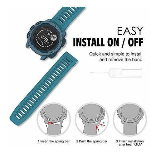Malla Para Reloj Garmin Instinct - Azul
